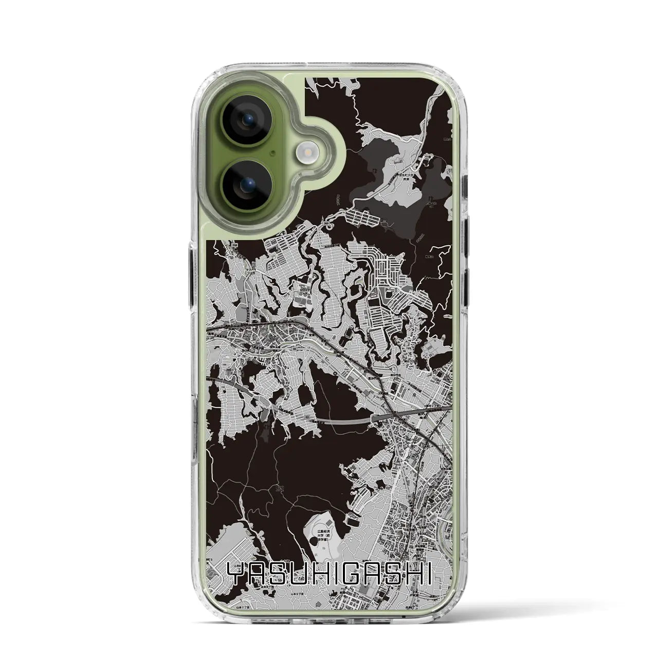 【安東(広島県)】地図柄iPhoneケース(MagSafeタイプ)