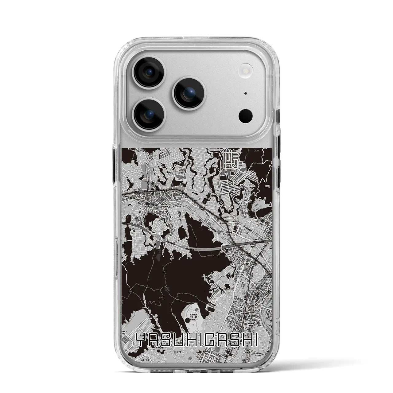 【安東(広島県)】地図柄iPhoneケース(MagSafeタイプ)