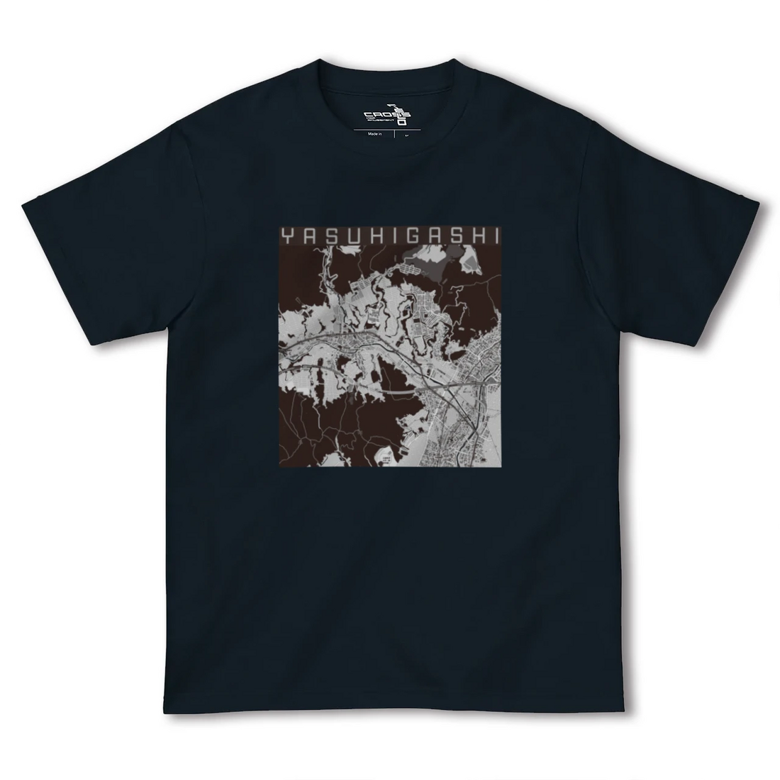 【安東(広島県)】地図柄ヘビーウェイトTシャツ