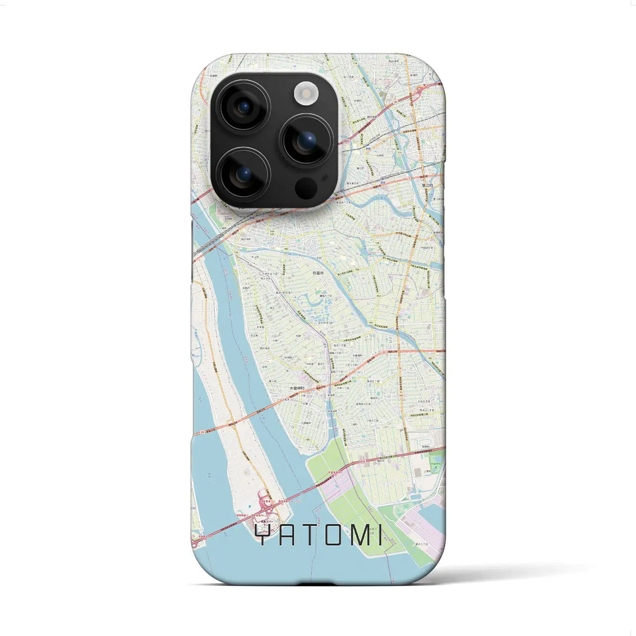 【弥富(愛知県)】地図柄iPhoneケース(バックカバータイプ)