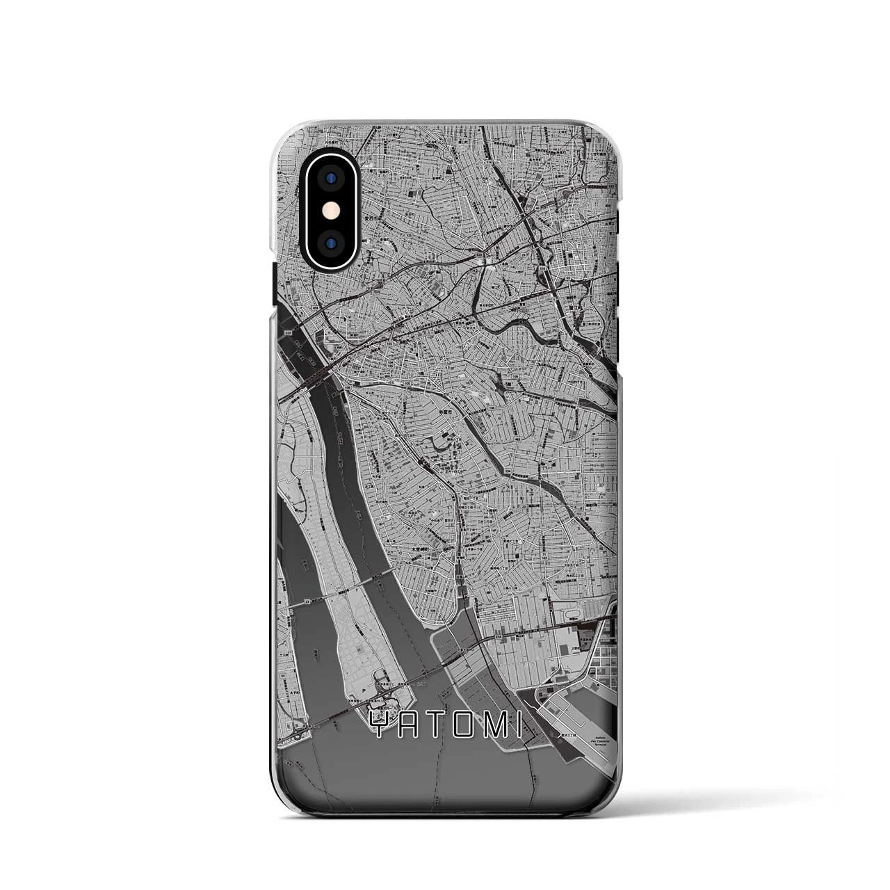【弥富(愛知県)】地図柄iPhoneケース(クリアタイプ)