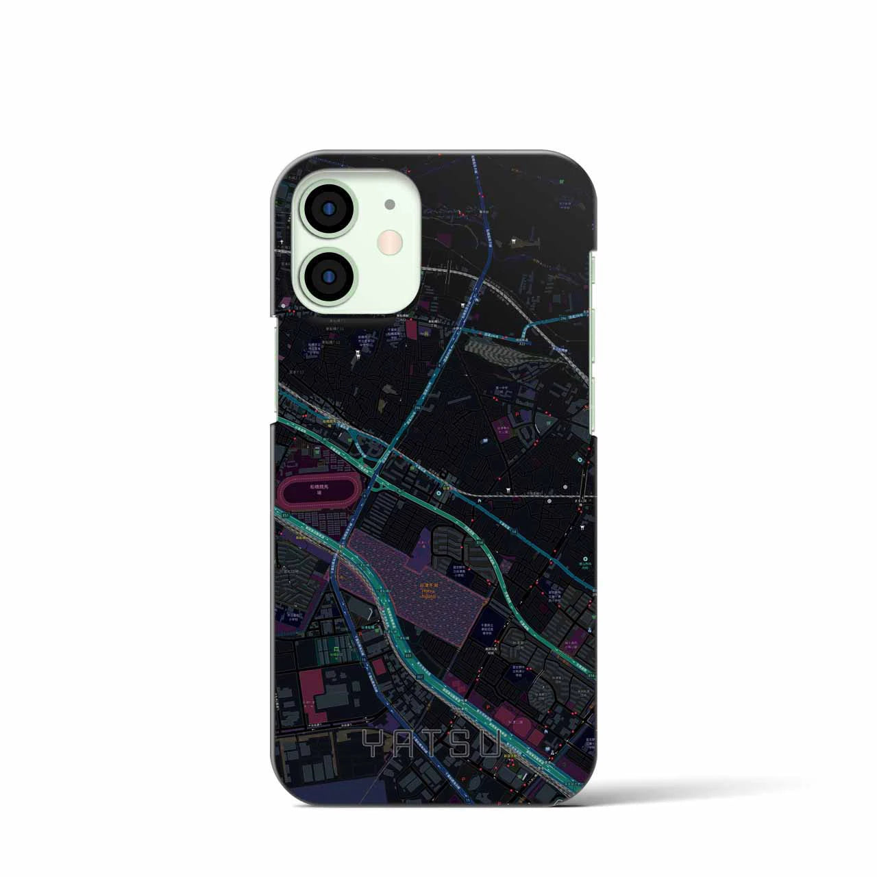 【谷津(千葉県)】地図柄iPhoneケース(バックカバータイプ)
