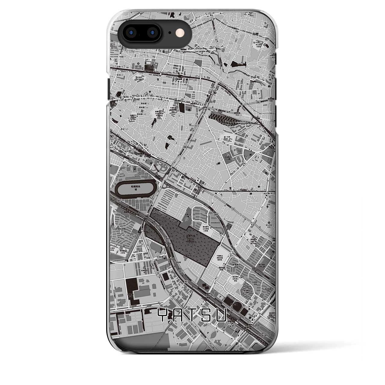 【谷津(千葉県)】地図柄iPhoneケース(クリアタイプ)