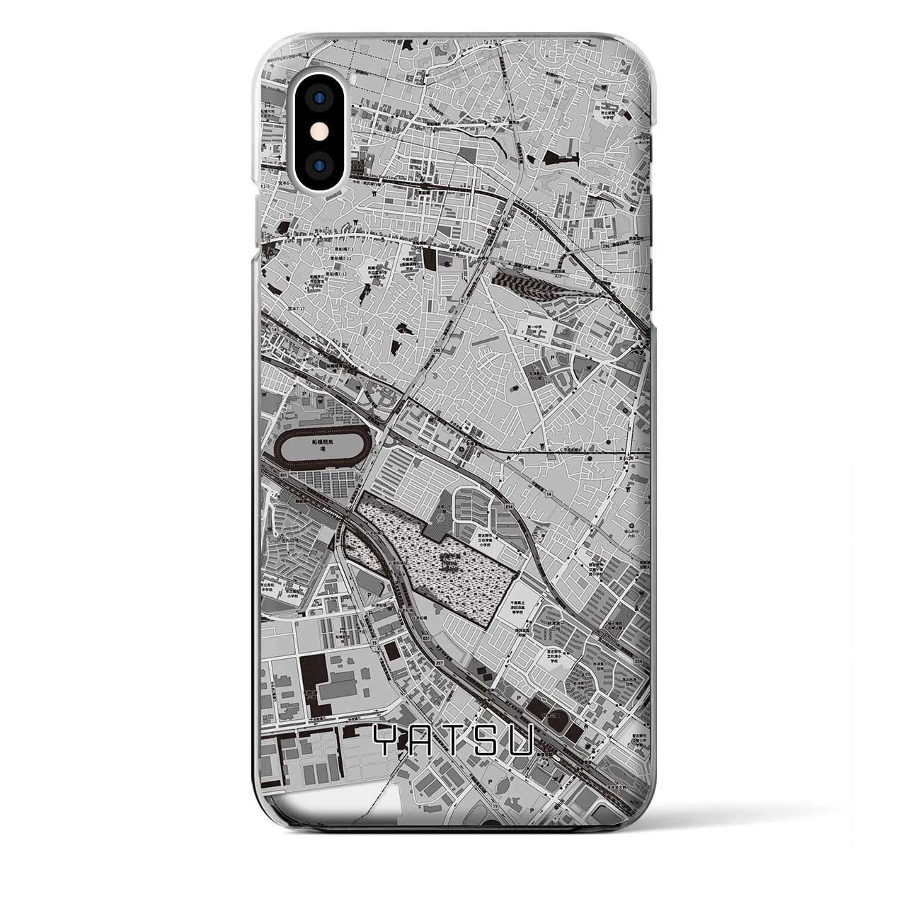 【谷津(千葉県)】地図柄iPhoneケース(クリアタイプ)