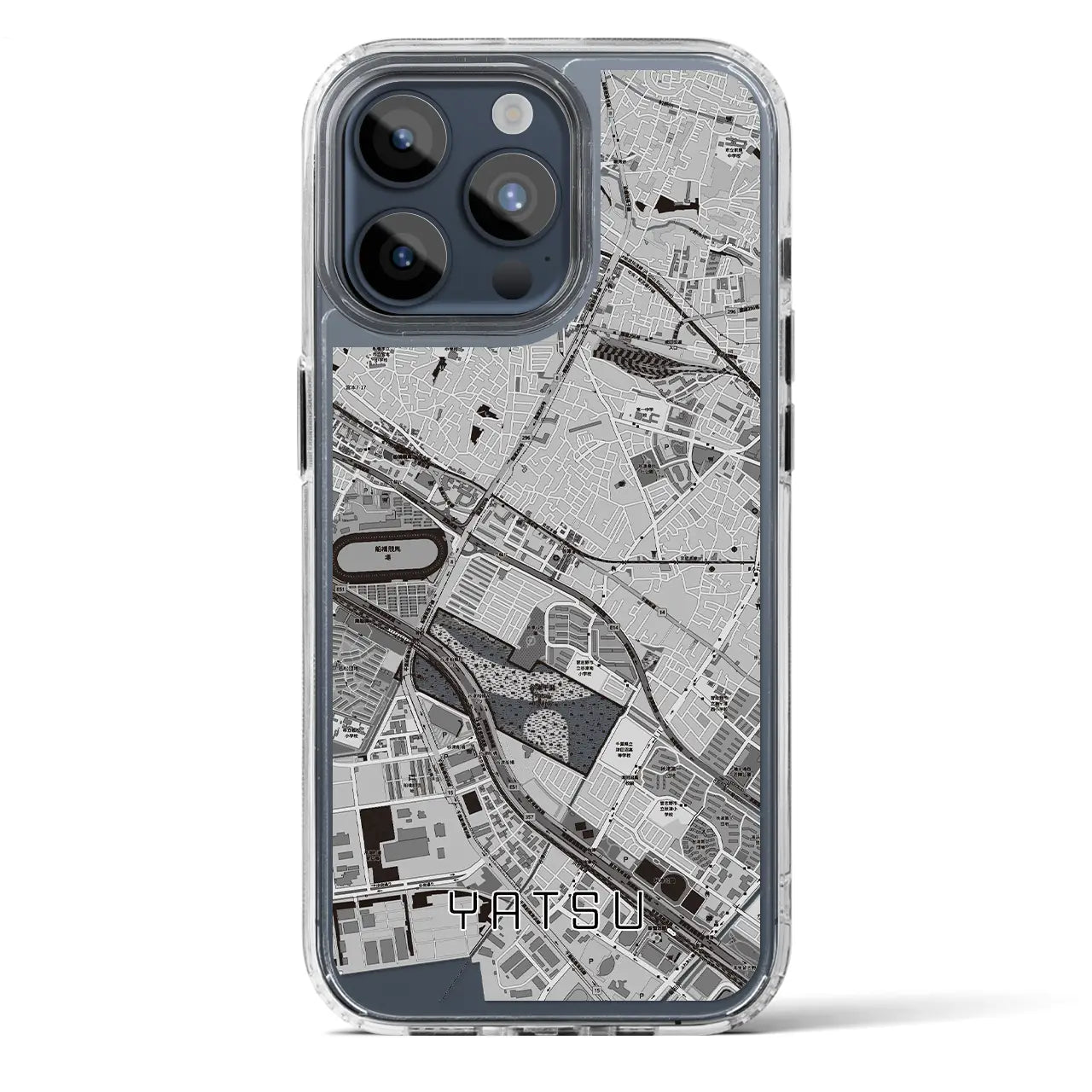 【谷津(千葉県)】地図柄iPhoneケース(MagSafeタイプ)