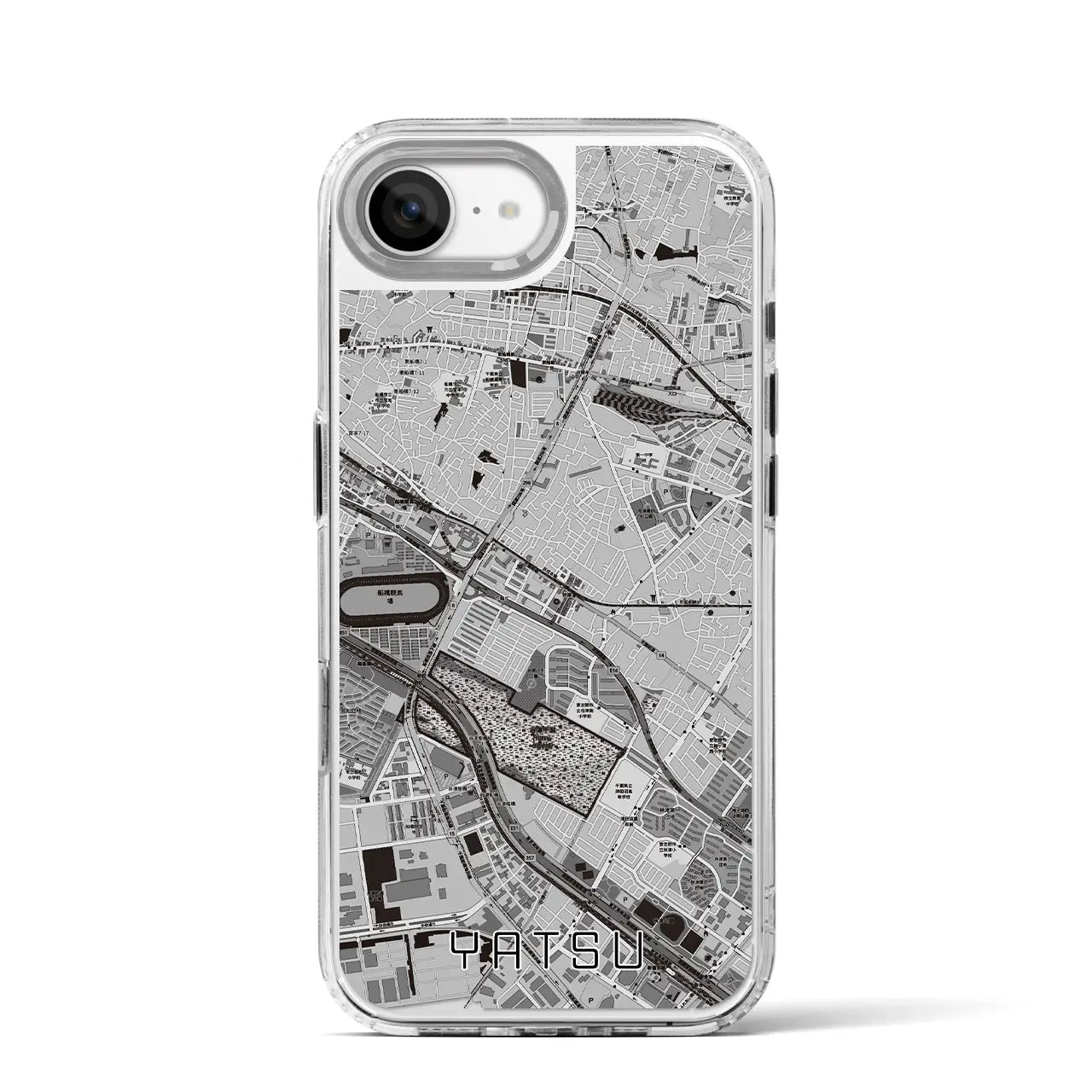 【谷津(千葉県)】地図柄iPhoneケース(MagSafeタイプ)