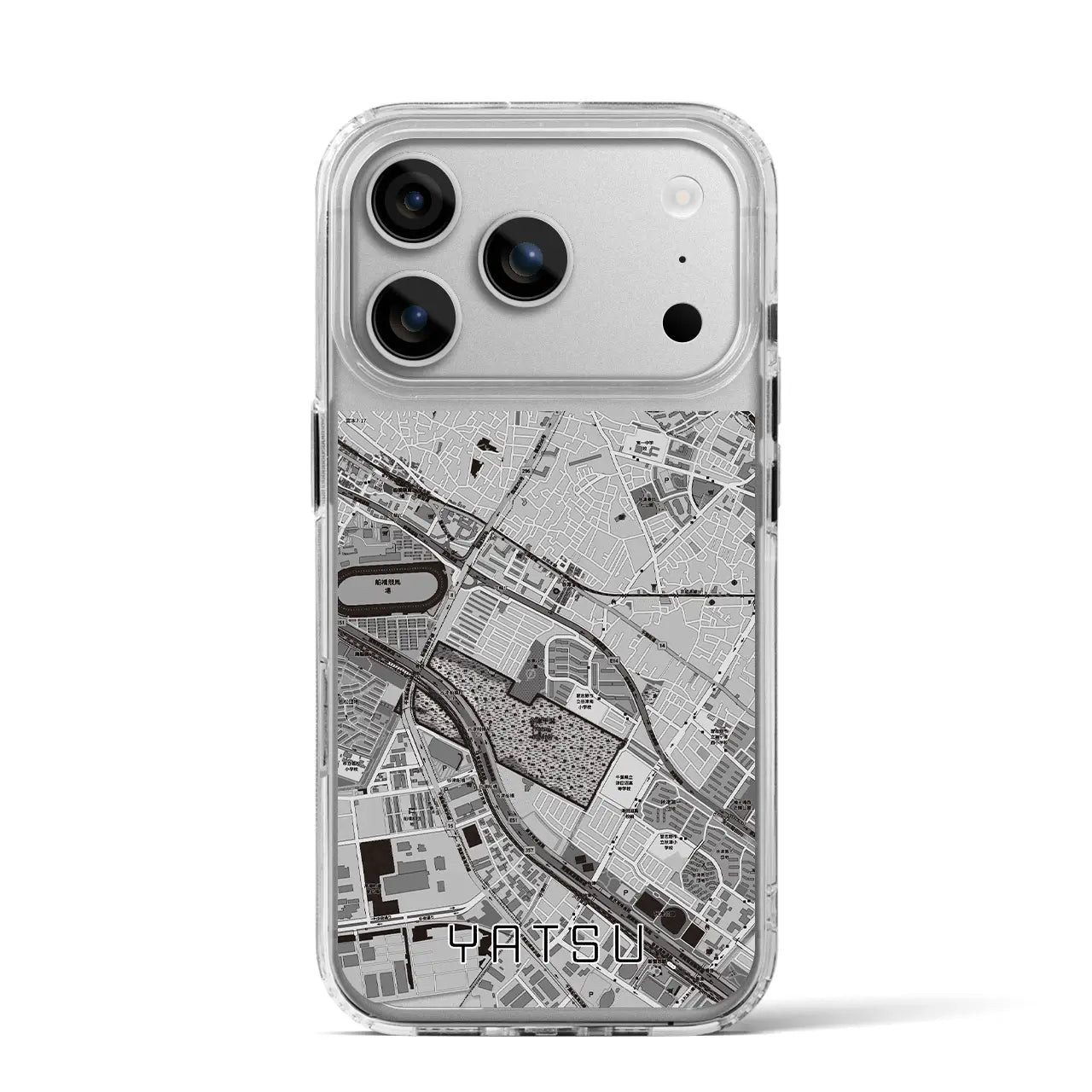 【谷津(千葉県)】地図柄iPhoneケース(MagSafeタイプ)