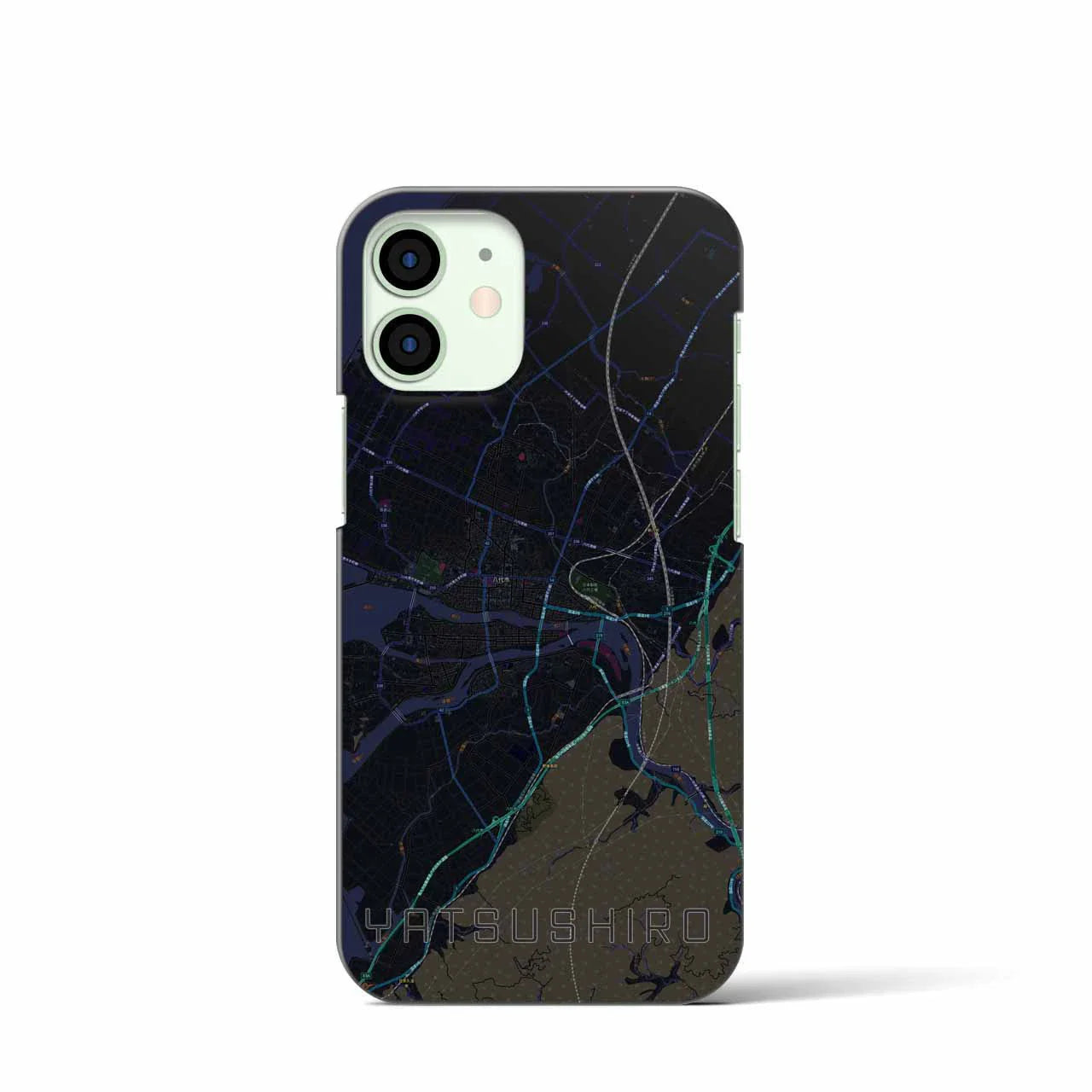 【八代(熊本県)】地図柄iPhoneケース(バックカバータイプ)