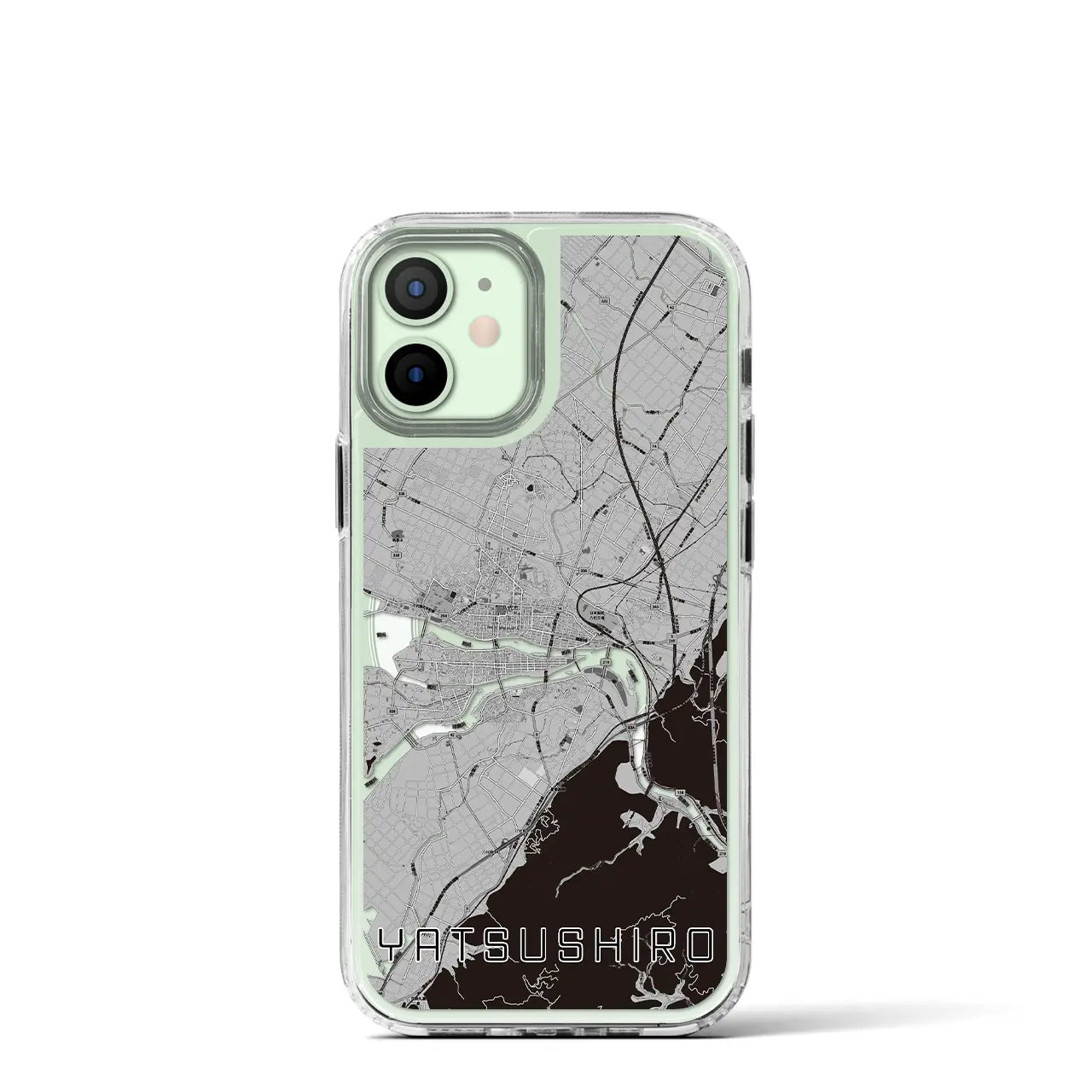 【八代(熊本県)】地図柄iPhoneケース(MagSafeタイプ)