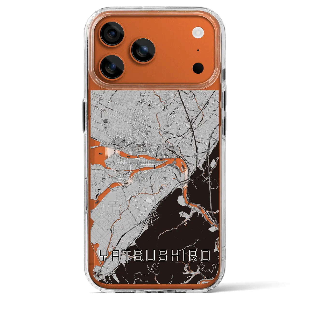 【八代(熊本県)】地図柄iPhoneケース(MagSafeタイプ)