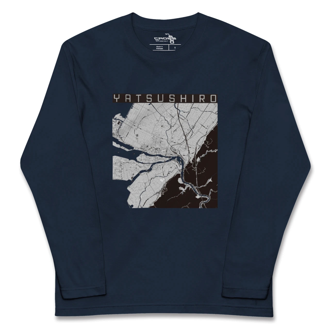 【八代(熊本県)】地図柄ロングスリーブTシャツ