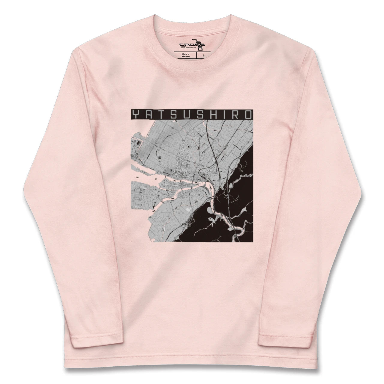 【八代(熊本県)】地図柄ロングスリーブTシャツ