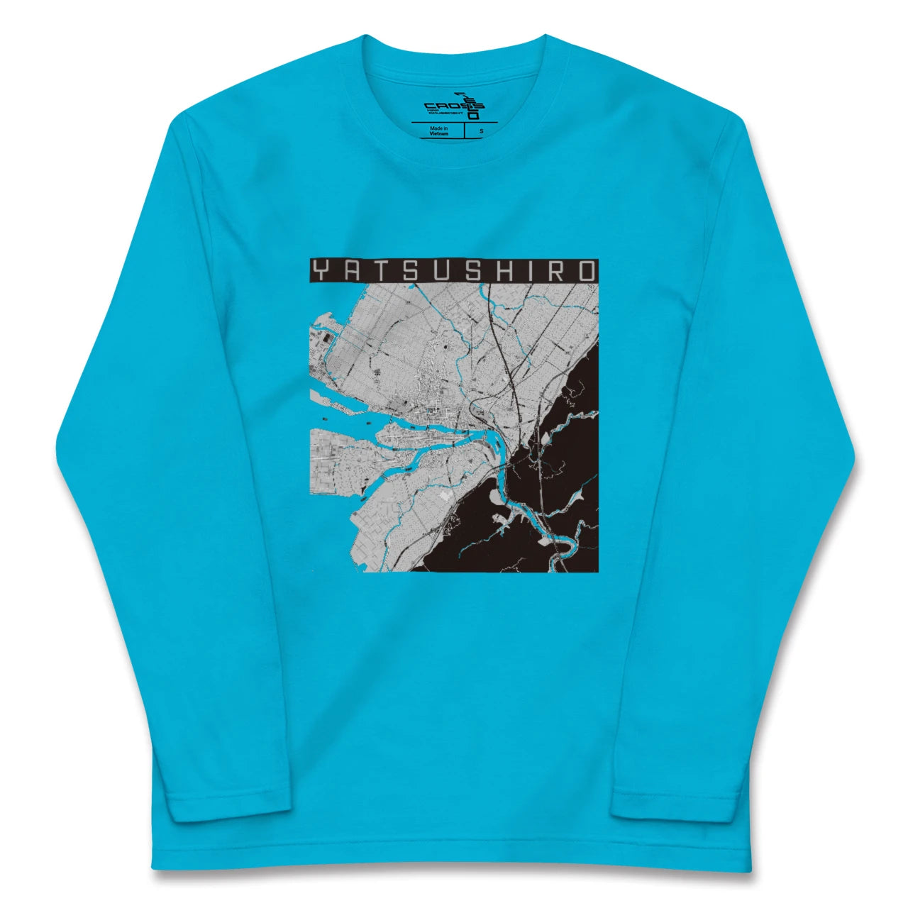 【八代(熊本県)】地図柄ロングスリーブTシャツ