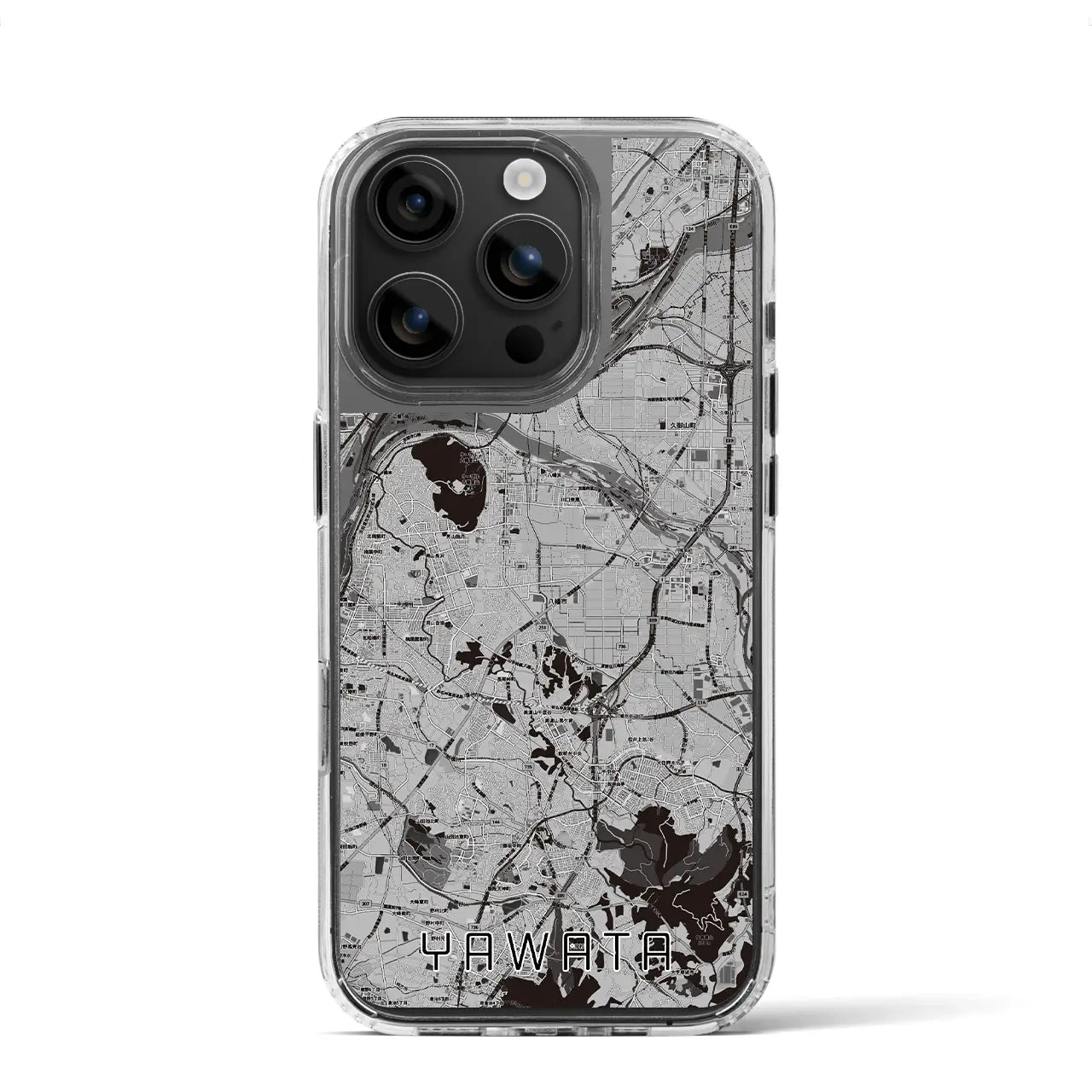 【八幡(京都府)】地図柄iPhoneケース(MagSafeタイプ)