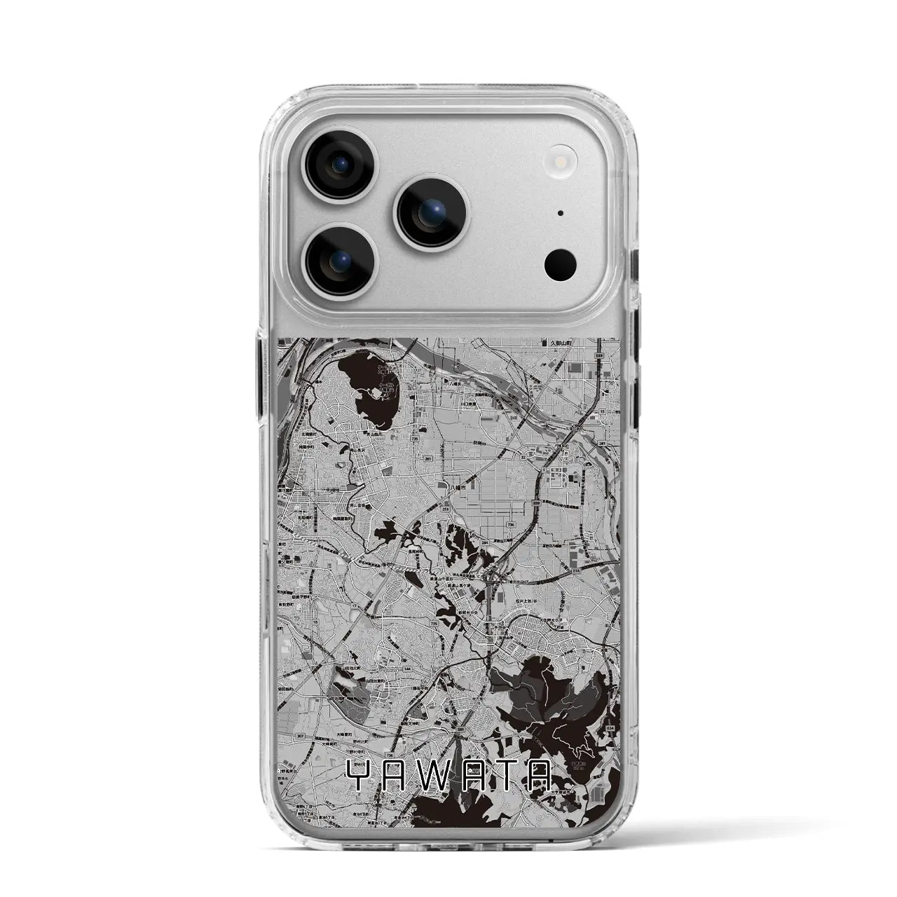 【八幡(京都府)】地図柄iPhoneケース(MagSafeタイプ)