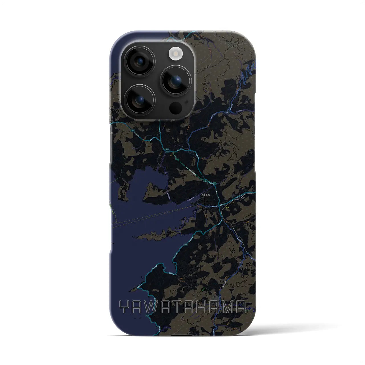 【八幡浜(愛媛県)】地図柄iPhoneケース(バックカバータイプ)