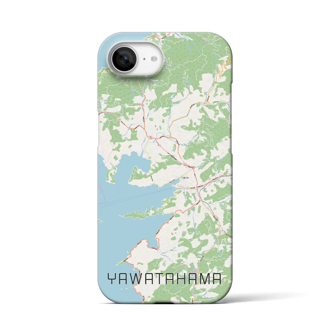 【八幡浜(愛媛県)】地図柄iPhoneケース(バックカバータイプ)