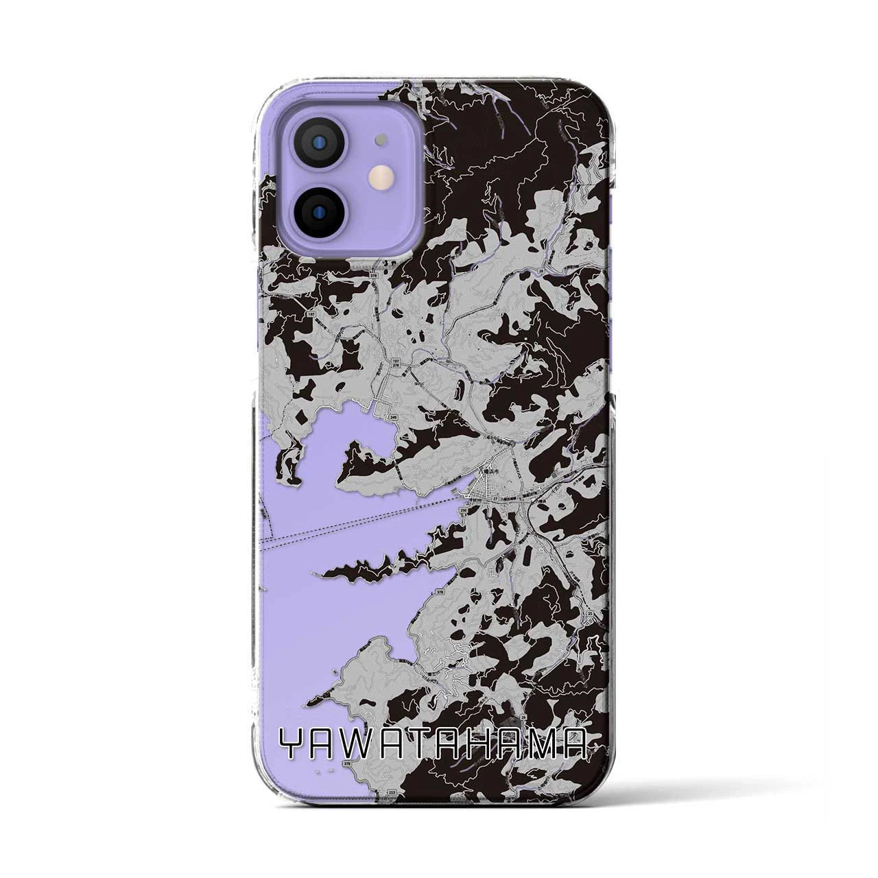 【八幡浜(愛媛県)】地図柄iPhoneケース(クリアタイプ)