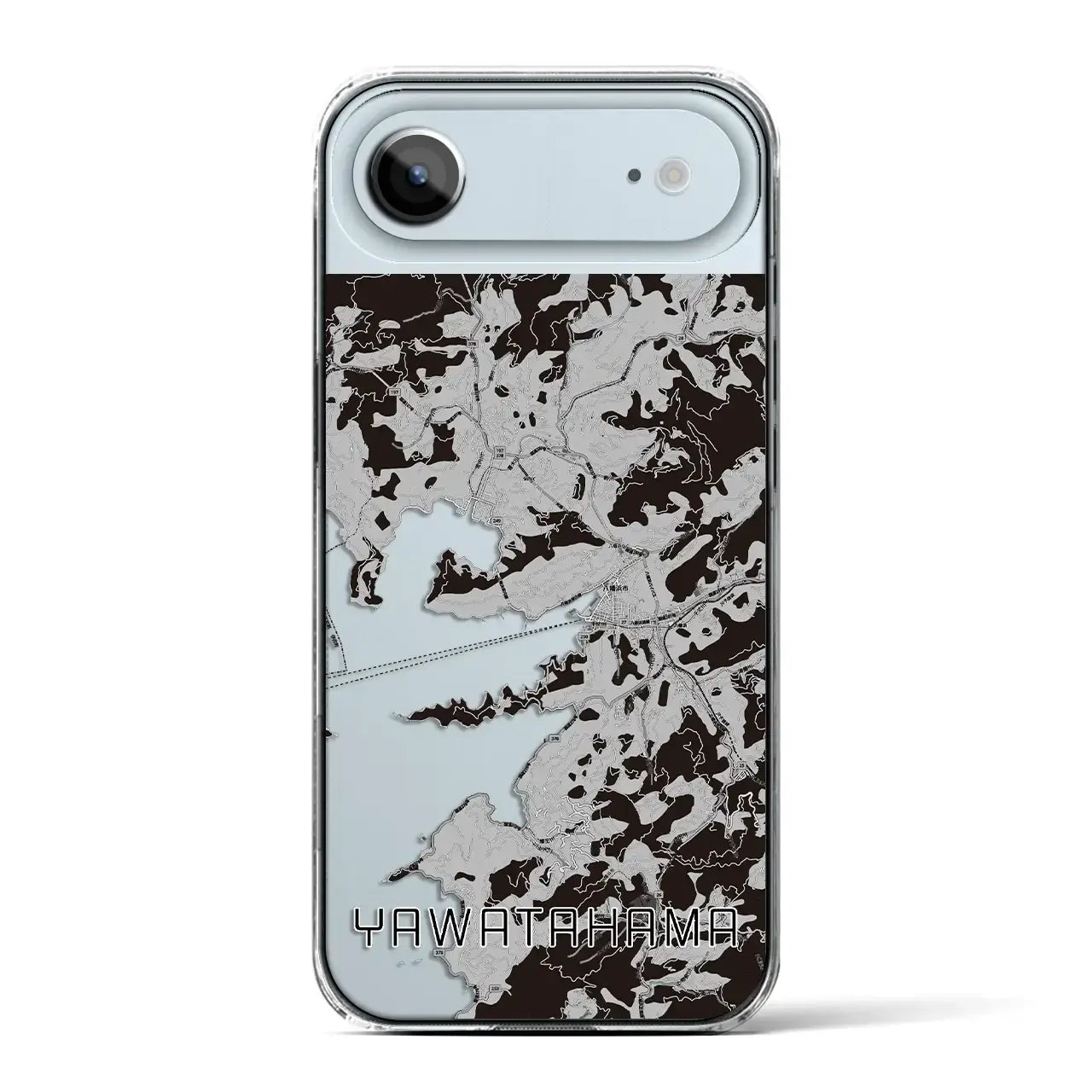 【八幡浜(愛媛県)】地図柄iPhoneケース(クリアタイプ)