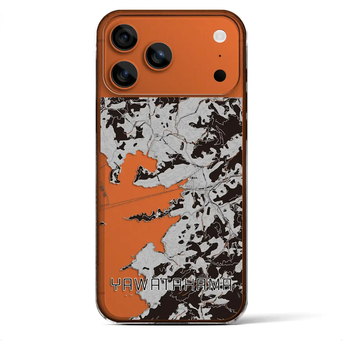 【八幡浜(愛媛県)】地図柄iPhoneケース(クリアタイプ)