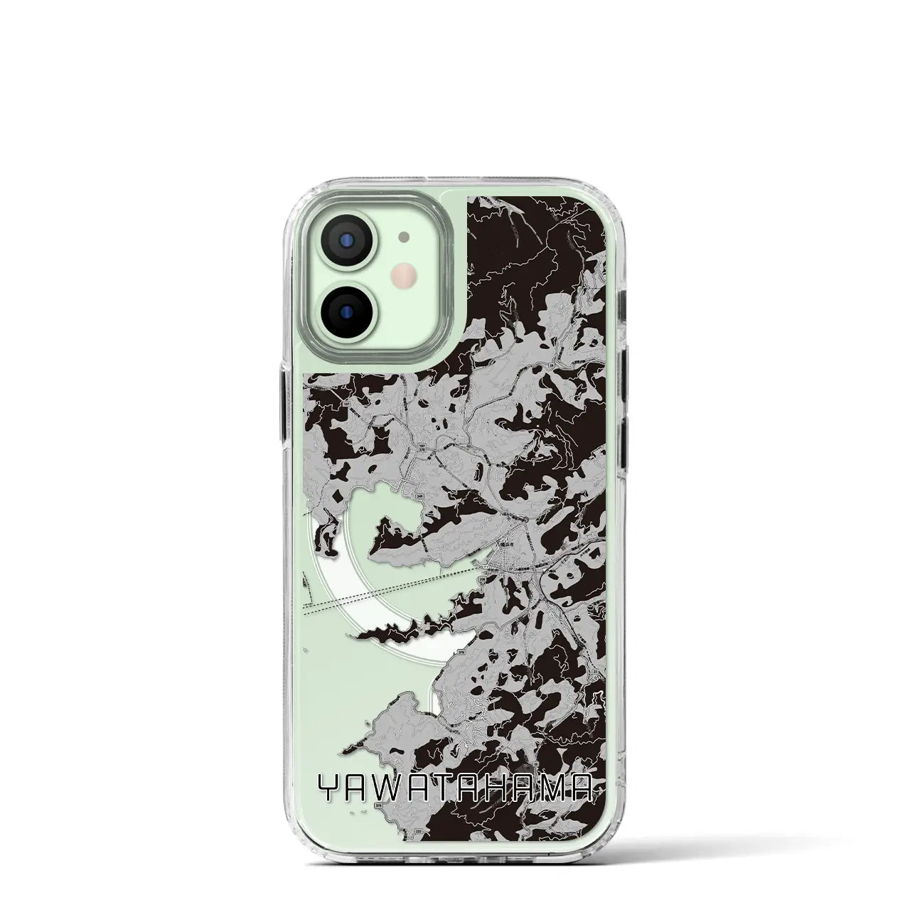 【八幡浜(愛媛県)】地図柄iPhoneケース(MagSafeタイプ)