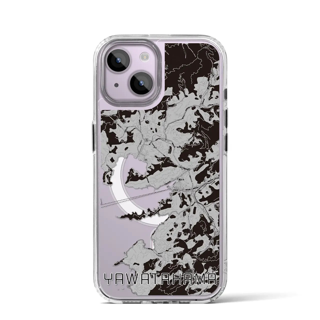 【八幡浜(愛媛県)】地図柄iPhoneケース(MagSafeタイプ)