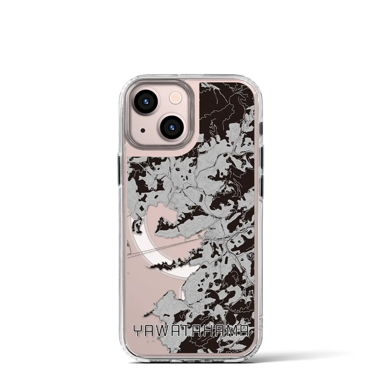 【八幡浜(愛媛県)】地図柄iPhoneケース(MagSafeタイプ)