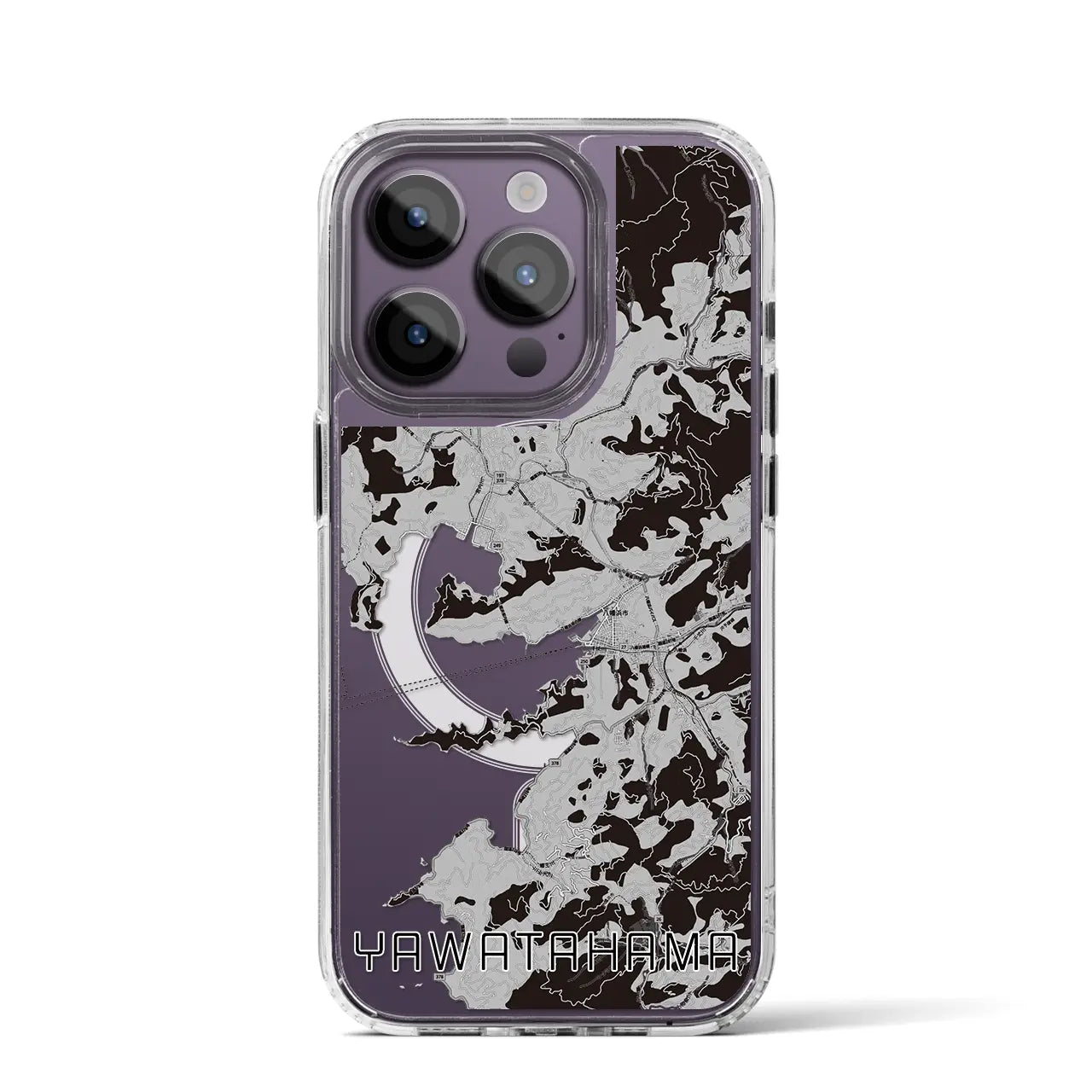 【八幡浜(愛媛県)】地図柄iPhoneケース(MagSafeタイプ)