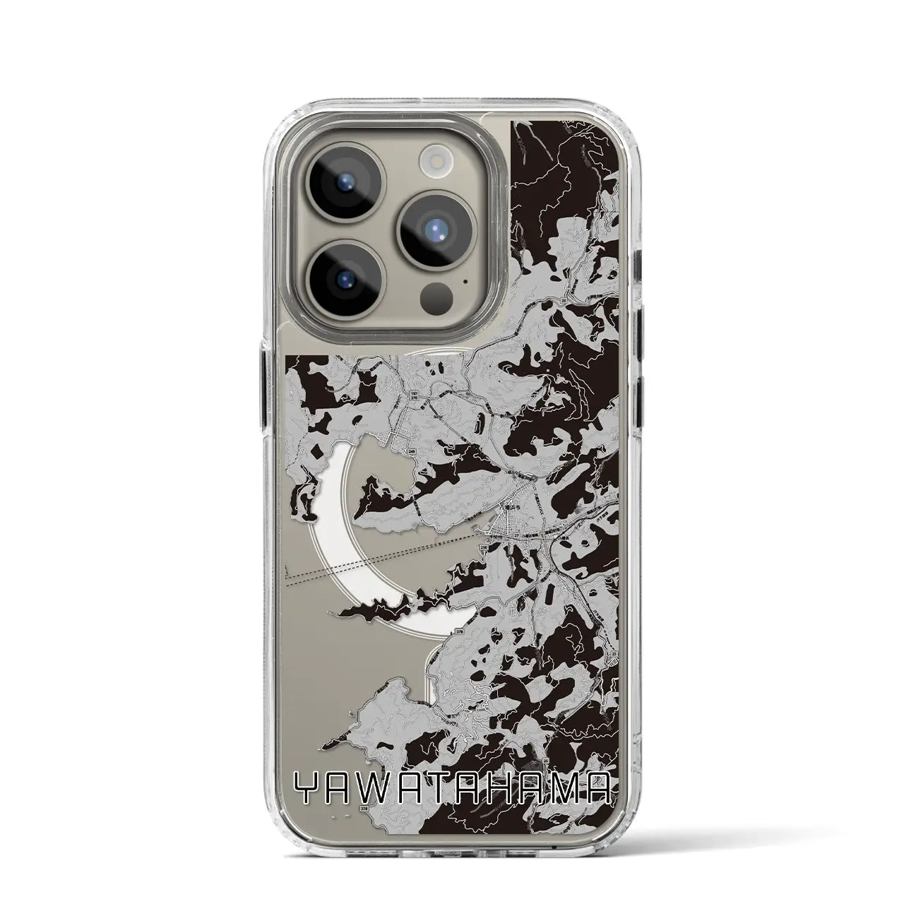 【八幡浜(愛媛県)】地図柄iPhoneケース(MagSafeタイプ)