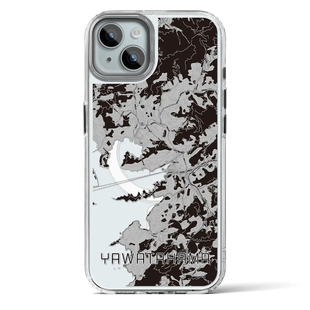 【八幡浜(愛媛県)】地図柄iPhoneケース(MagSafeタイプ)