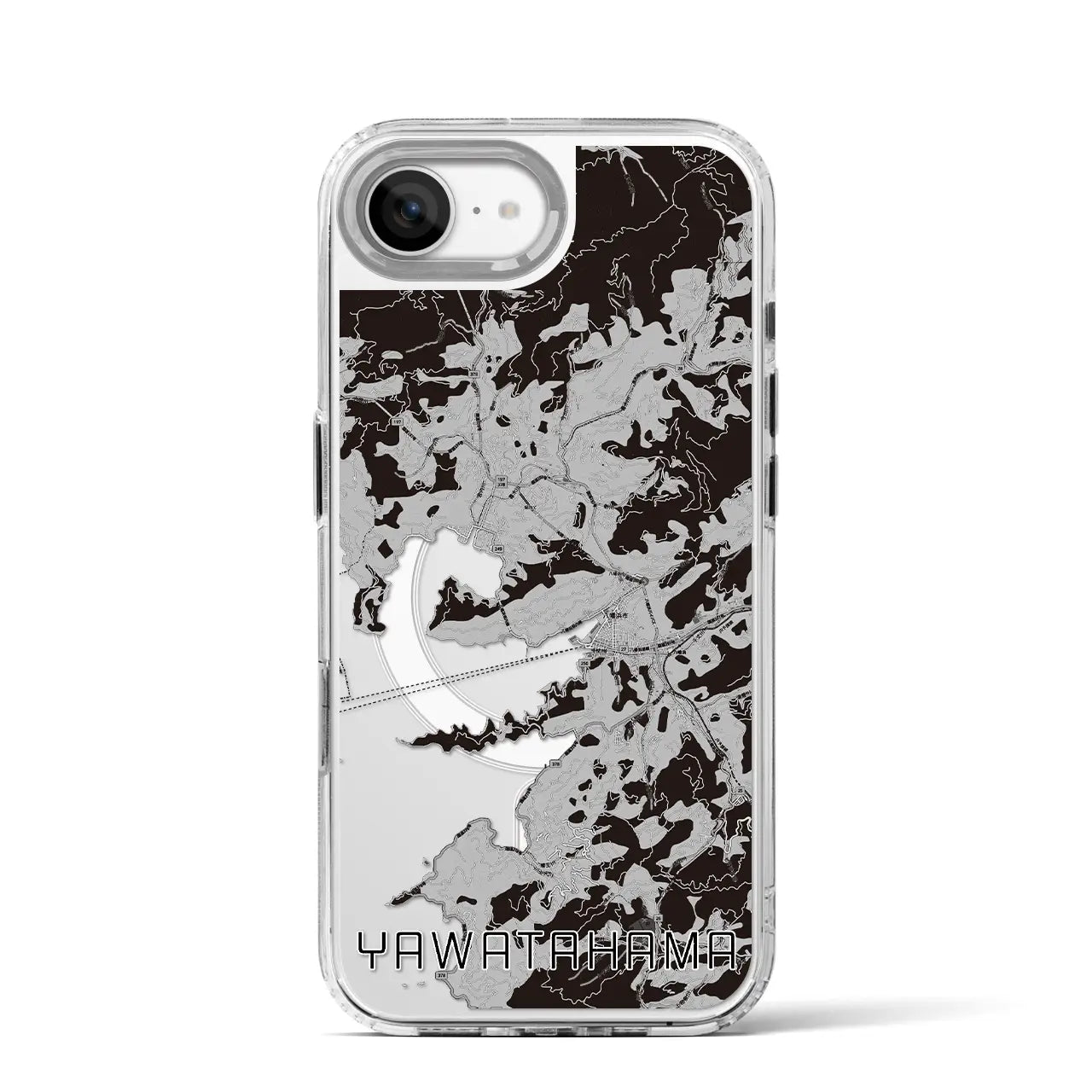 【八幡浜(愛媛県)】地図柄iPhoneケース(MagSafeタイプ)