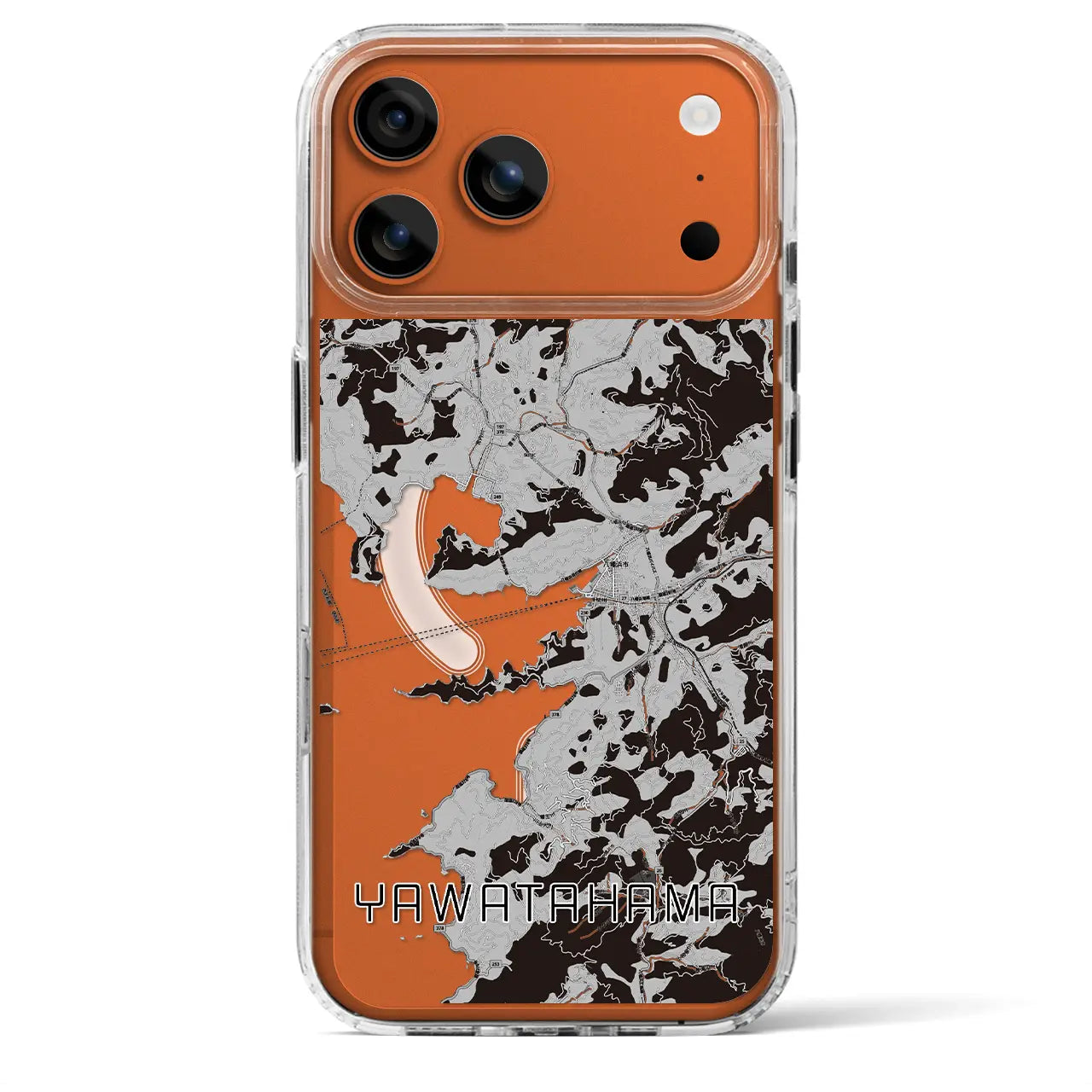 【八幡浜(愛媛県)】地図柄iPhoneケース(MagSafeタイプ)