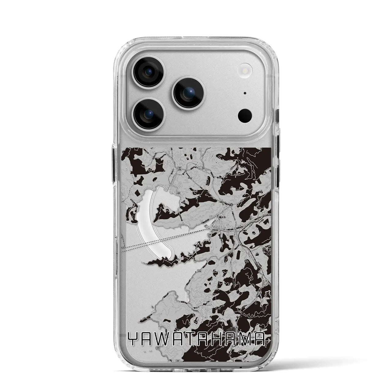 【八幡浜(愛媛県)】地図柄iPhoneケース(MagSafeタイプ)