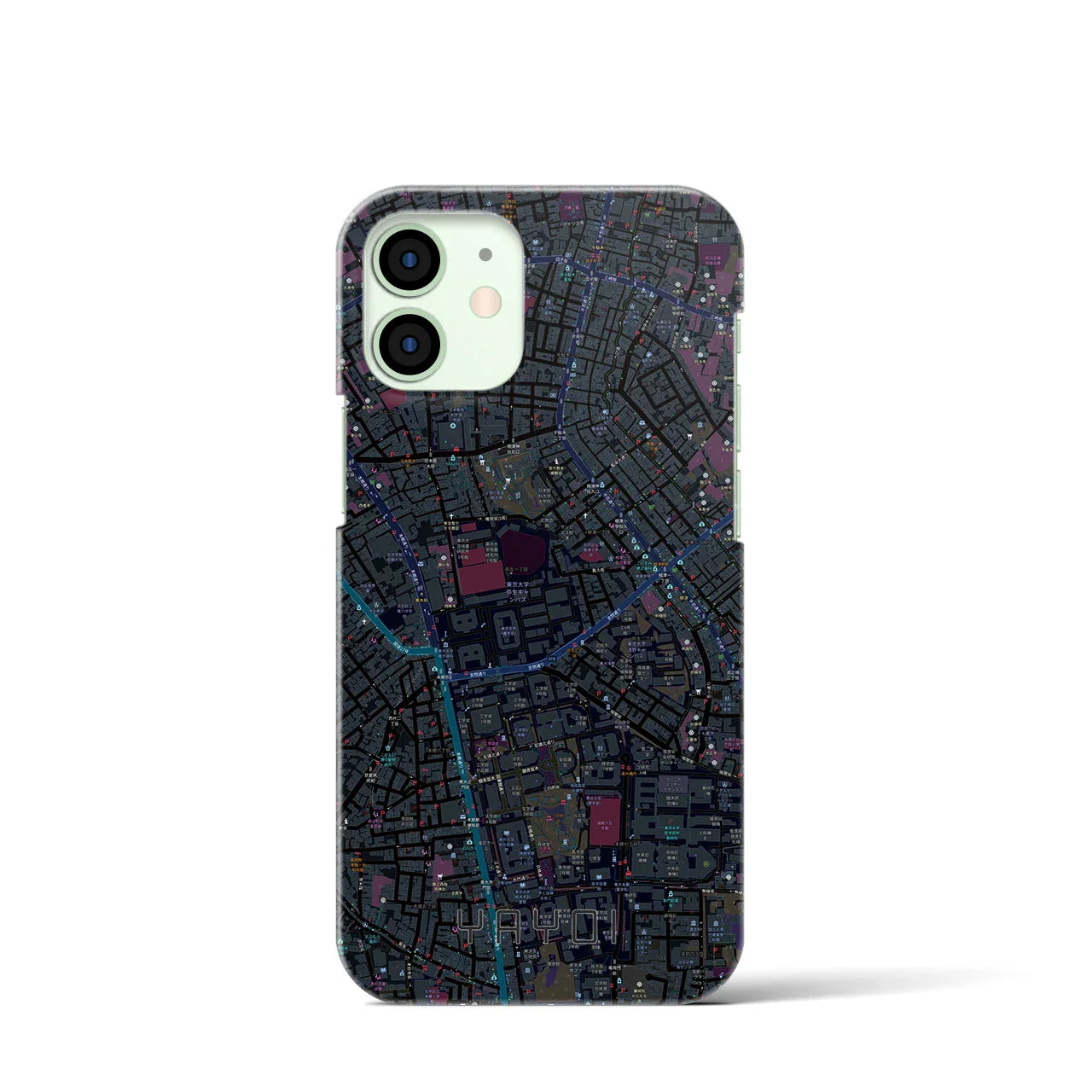 【弥生(東京都)】地図柄iPhoneケース(バックカバータイプ)