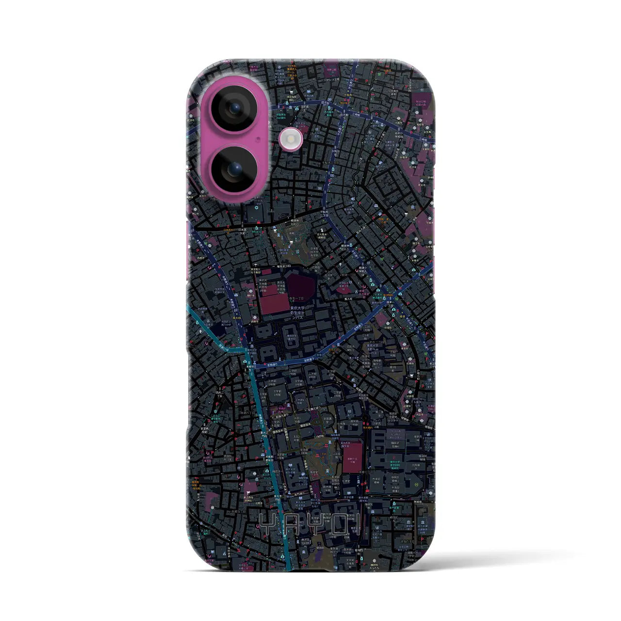 【弥生(東京都)】地図柄iPhoneケース(バックカバータイプ)