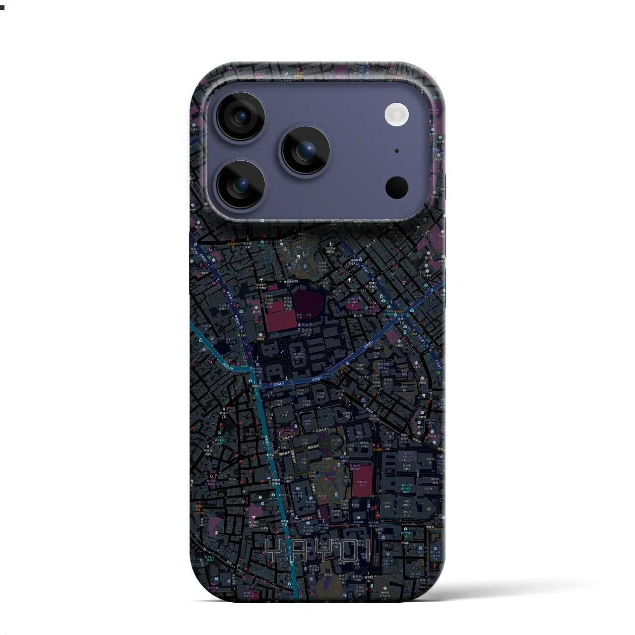 【弥生(東京都)】地図柄iPhoneケース(バックカバータイプ)