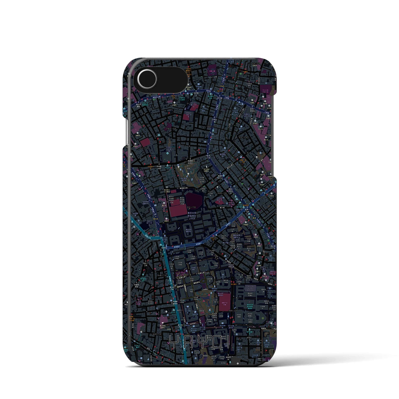 【弥生(東京都)】地図柄iPhoneケース(バックカバータイプ)