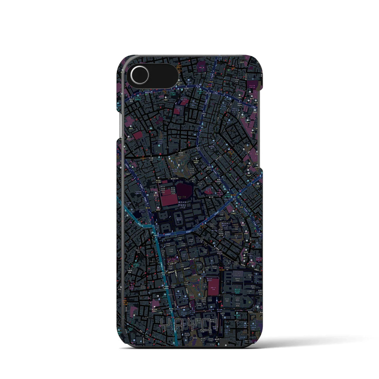 【弥生(東京都)】地図柄iPhoneケース(バックカバータイプ)