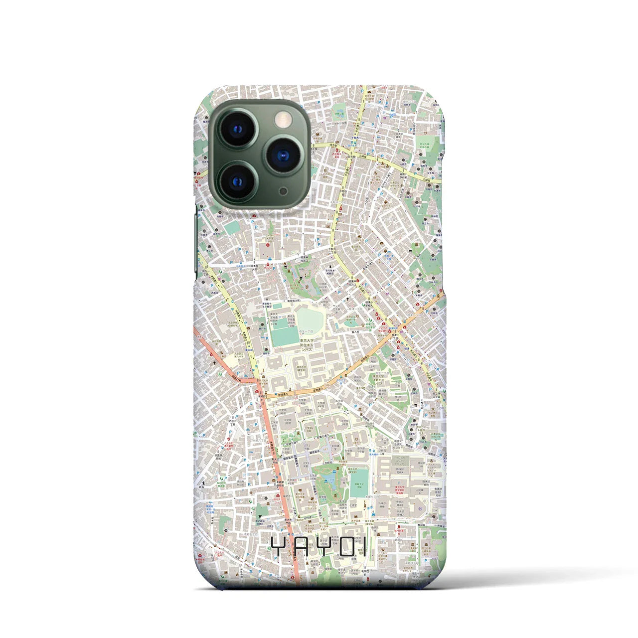 【弥生(東京都)】地図柄iPhoneケース(バックカバータイプ)