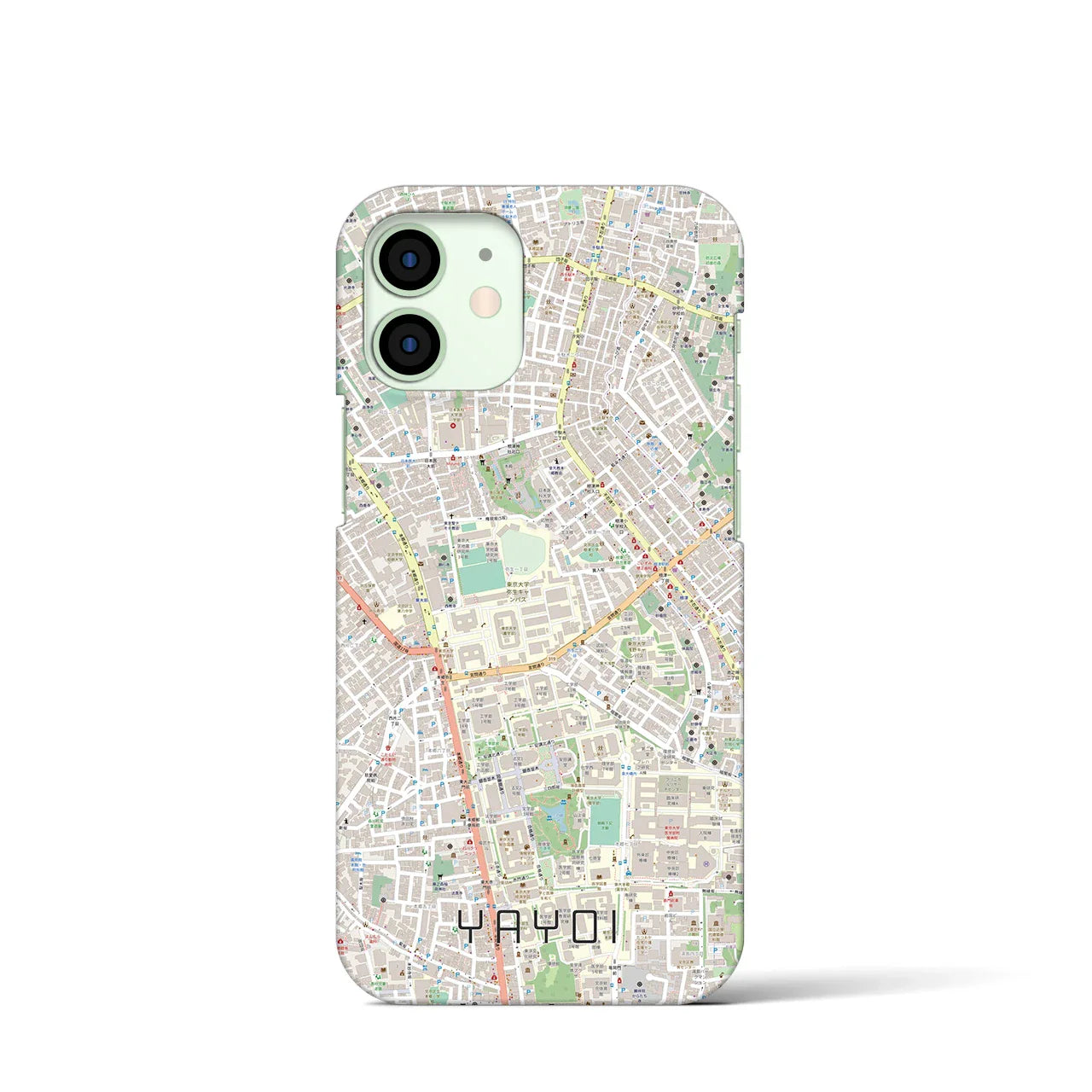 【弥生(東京都)】地図柄iPhoneケース(バックカバータイプ)