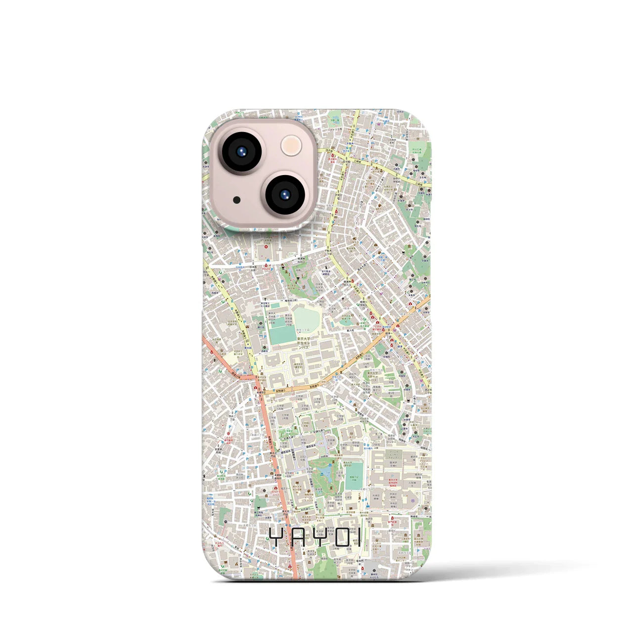 【弥生(東京都)】地図柄iPhoneケース(バックカバータイプ)