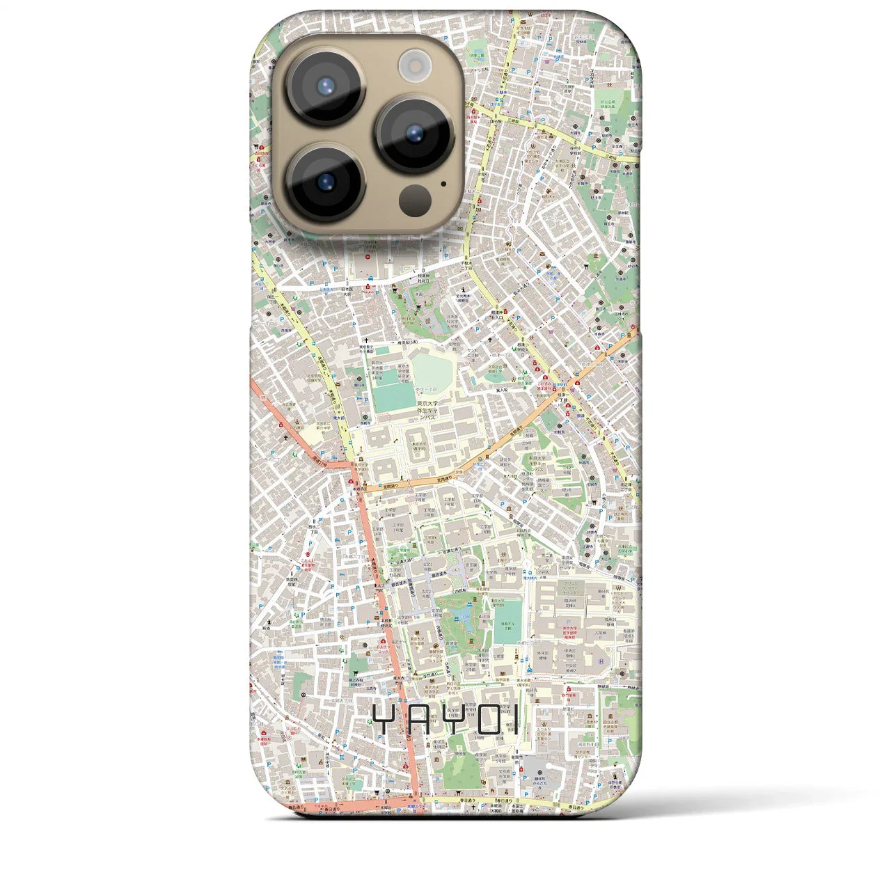 【弥生(東京都)】地図柄iPhoneケース(バックカバータイプ)