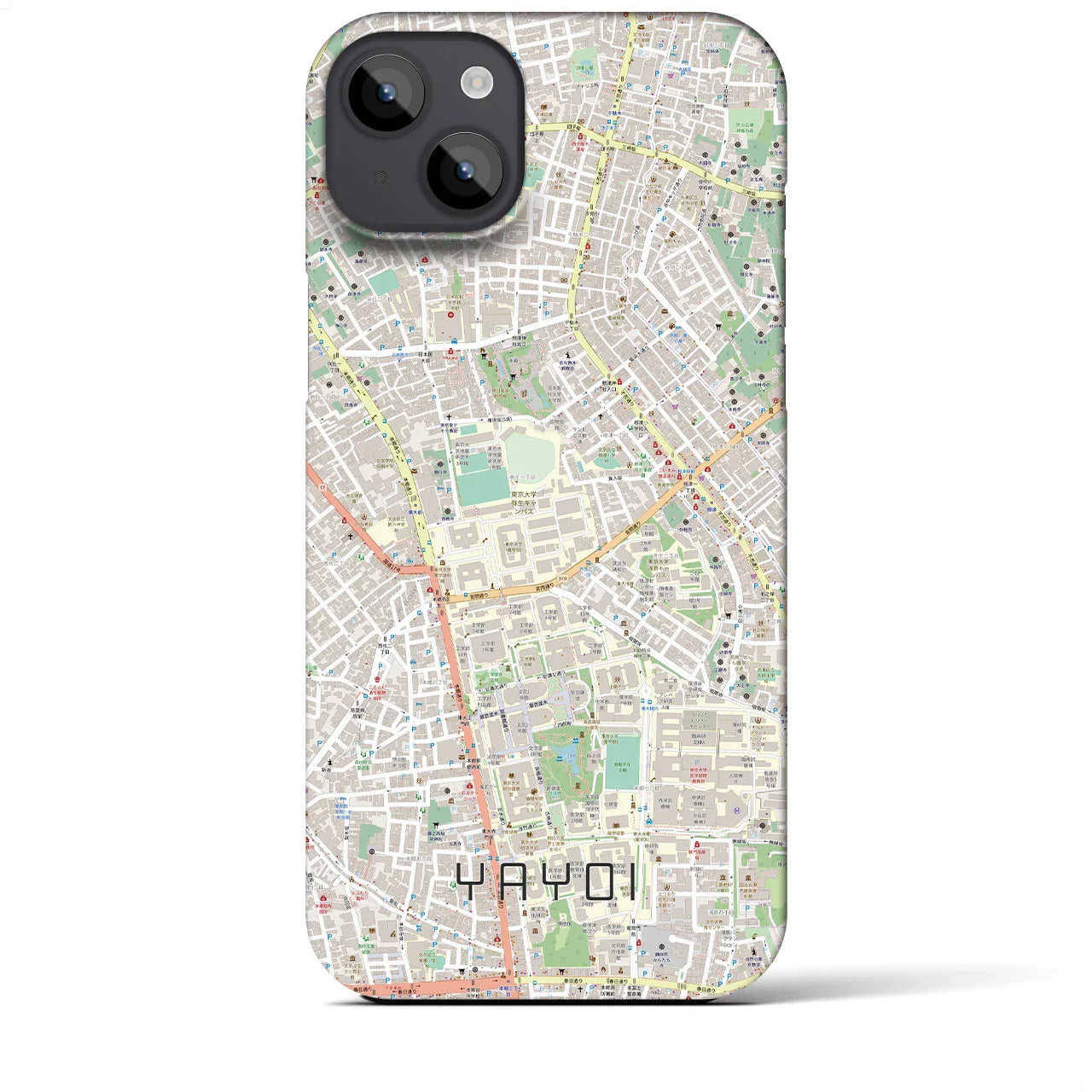 【弥生(東京都)】地図柄iPhoneケース(バックカバータイプ)