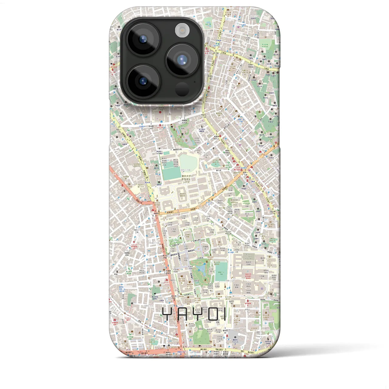 【弥生(東京都)】地図柄iPhoneケース(バックカバータイプ)