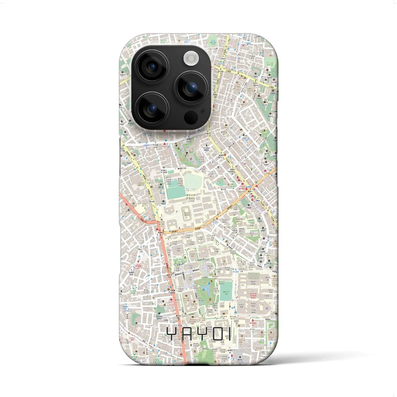 【弥生(東京都)】地図柄iPhoneケース(バックカバータイプ)