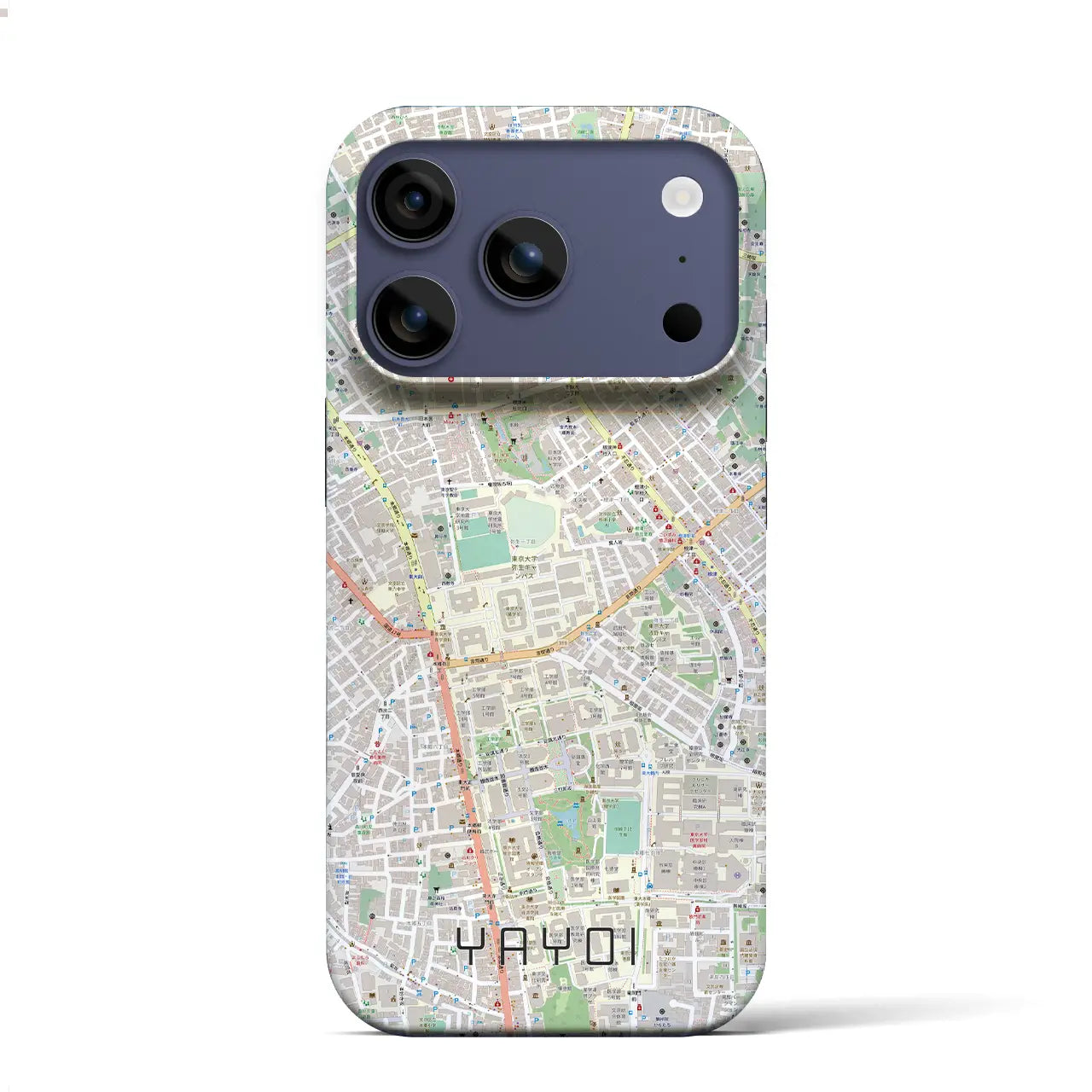 【弥生(東京都)】地図柄iPhoneケース(バックカバータイプ)