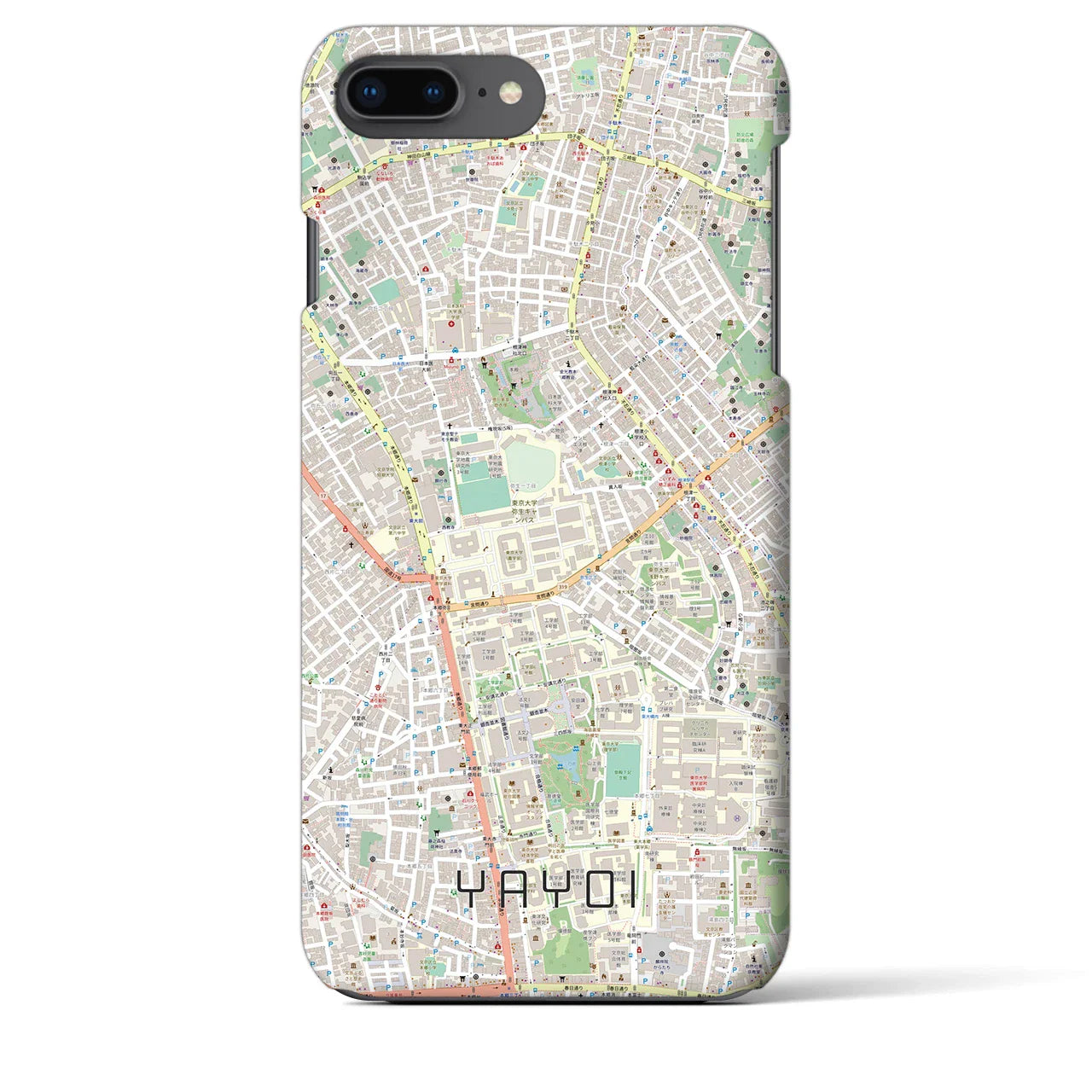 【弥生(東京都)】地図柄iPhoneケース(バックカバータイプ)