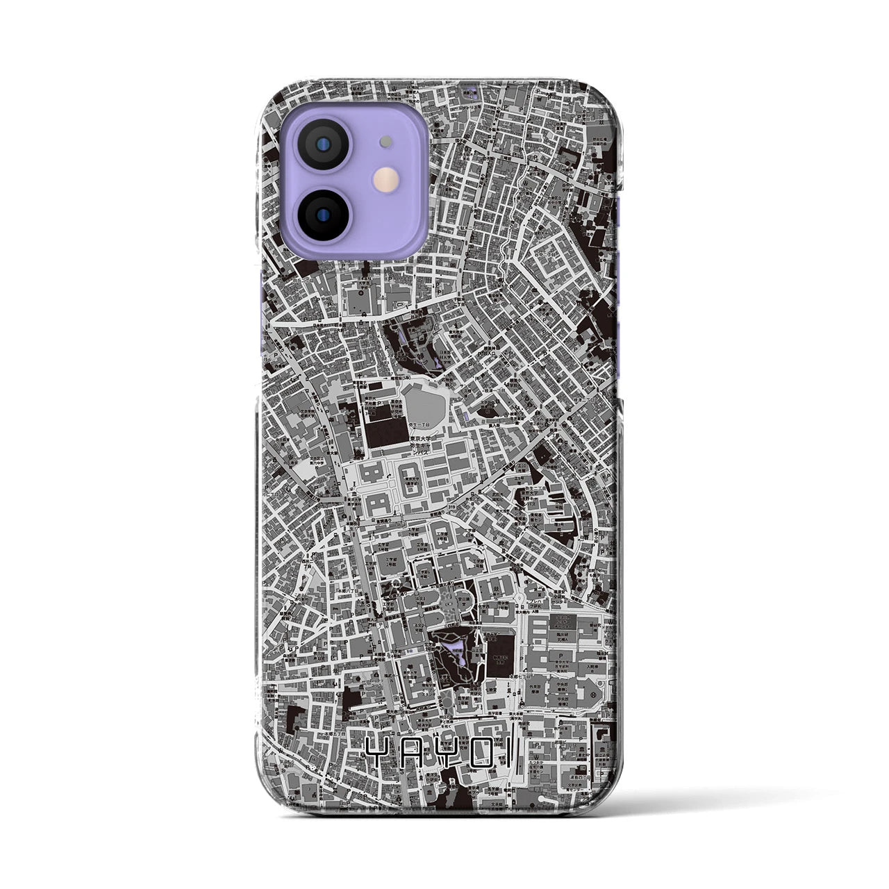 【弥生(東京都)】地図柄iPhoneケース(クリアタイプ)