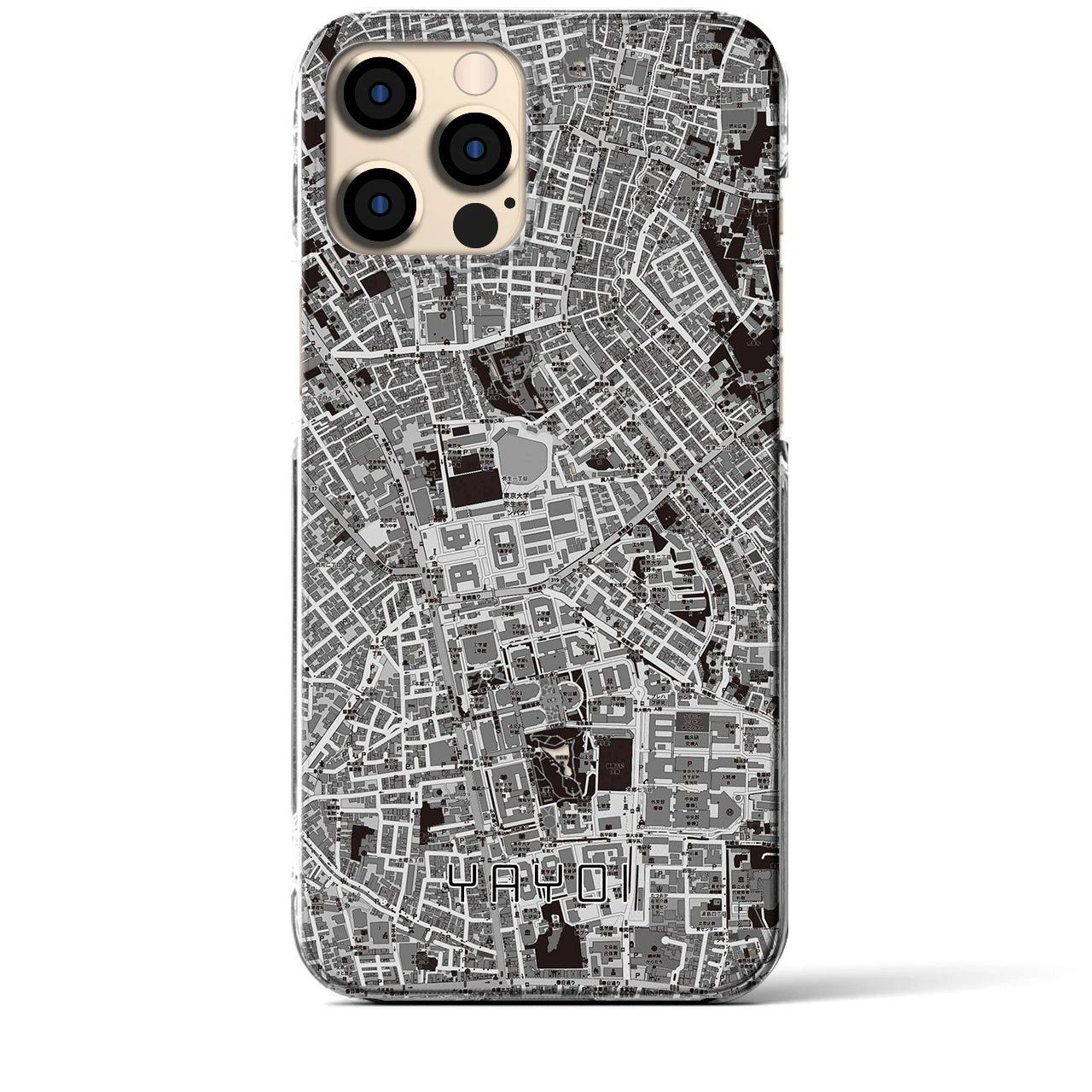 【弥生(東京都)】地図柄iPhoneケース(クリアタイプ)