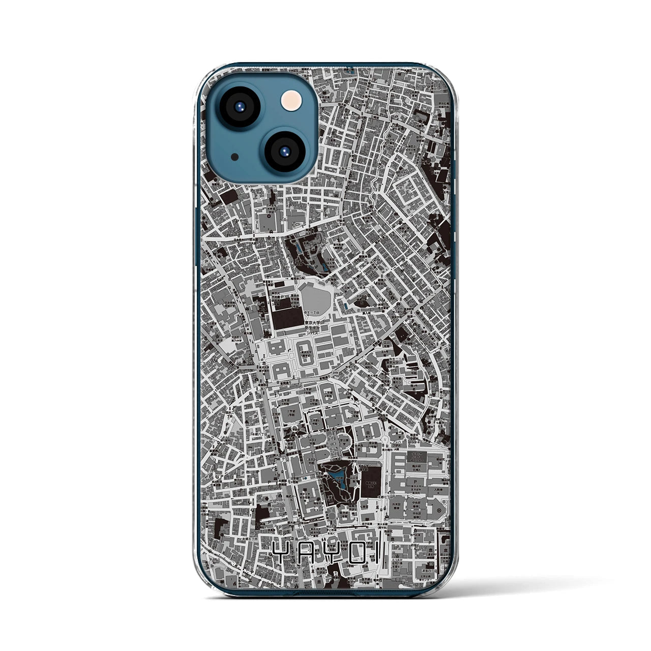 【弥生(東京都)】地図柄iPhoneケース(クリアタイプ)